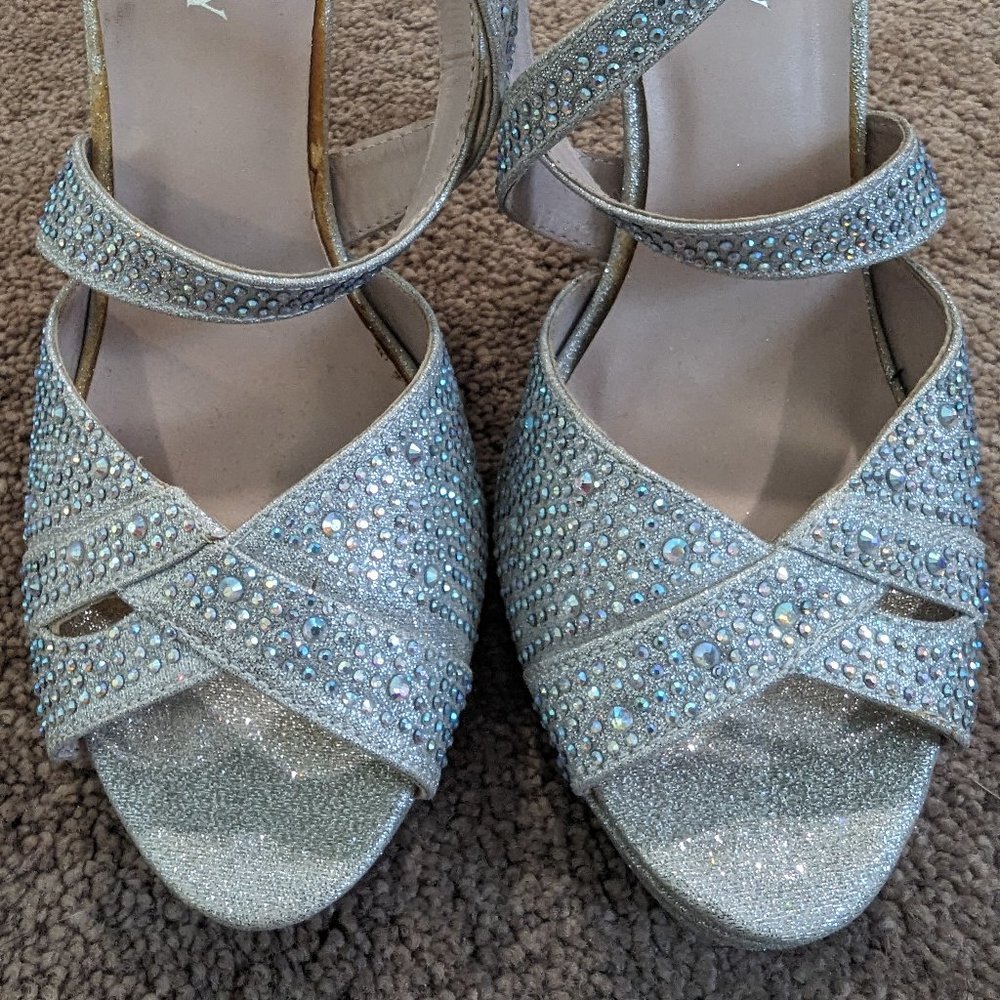 Women's Rhinestone Heels - Picture 2 of 4